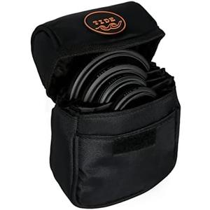 Tide Optics Filter Pouch | Holds 5 Filters Up to 86mm | Durable Protective Case Bag for Photography Camera Filters | Water & Dust Resistant…
