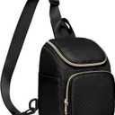 Camera Sling Bag Compatible with Polaroid Now 3rd/2nd Gen, Flip, Now+, Go Gen 2 Instant Film Camera, Crossbody Carrying Case with Adjustable Strap,Black