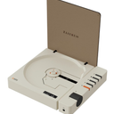 syitren R300 CD Player Bluetooth Portable Desktop Retro CD Player for Home Fiber Output No Builtin Speaker White Gift (White)