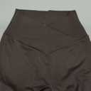 Sunzel Flare Leggings, Crossover Yoga Pants with Tummy Control, High-Waisted and Wide Leg Java Brown 34in Inseam XS