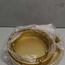 Youeon 3 Pack Metal Gold Cake Stand, 12/10/8 Inch Round Cake Stands for Dessert Table, Cupcake Pastry Display, Elegant Metal Display Risers for Weddings, Parties, and Events