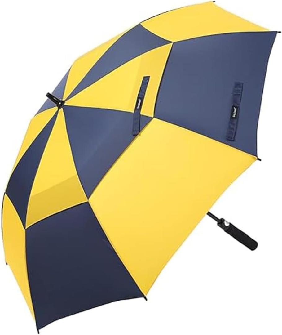 Vented Golf Umbrella 54/62/68 Inch Automatic Extra Large Windproof Oversize Stick Rain Umbrellas For Man and Woman Can Shade For Golfer And Family