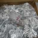 Maysing Flocked Christmas Wreaths for Front Door 13.7 Inch with 20 LED Lights Artificial Snow Spruce Christmas Wreath for Indoor Outdoor Wall Window Fireplace Table Centerpiece Winter Holiday Decor