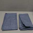 OTOSTAR Linen Throw Pillow Covers Set of 2 Decorative Square Pillowcases Cushion Covers 24x24 Inch for Home Decor Sofa Bedroom Car 60 x 60CM Blue