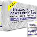Mattress Storage Bag Full Size for Moving and Storage - Heavy Duty, Reusable and Waterproof Mattress Cover for Moving - Protect Beds from Stains, Dust, and Pest Damage