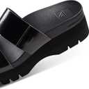 REEF Women's, Cushion Vista Higher Slide (7, Black Patent)