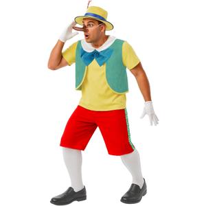 Fun Shack Mens Puppet Costume, Book Characters Costume Adult, Mens Halloween Puppet Costume, Halloween Costumes for Men (Large, Yellow)