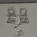 BiJun Soap Bottle Dispenser Holder Wall Mounted, Hand Pump Bottles Dispenser Stand Hanging Rack Shampoo Standing Shelf Storage Holder Bracket for Bathroom Kitchen (Silver 2 Pack)