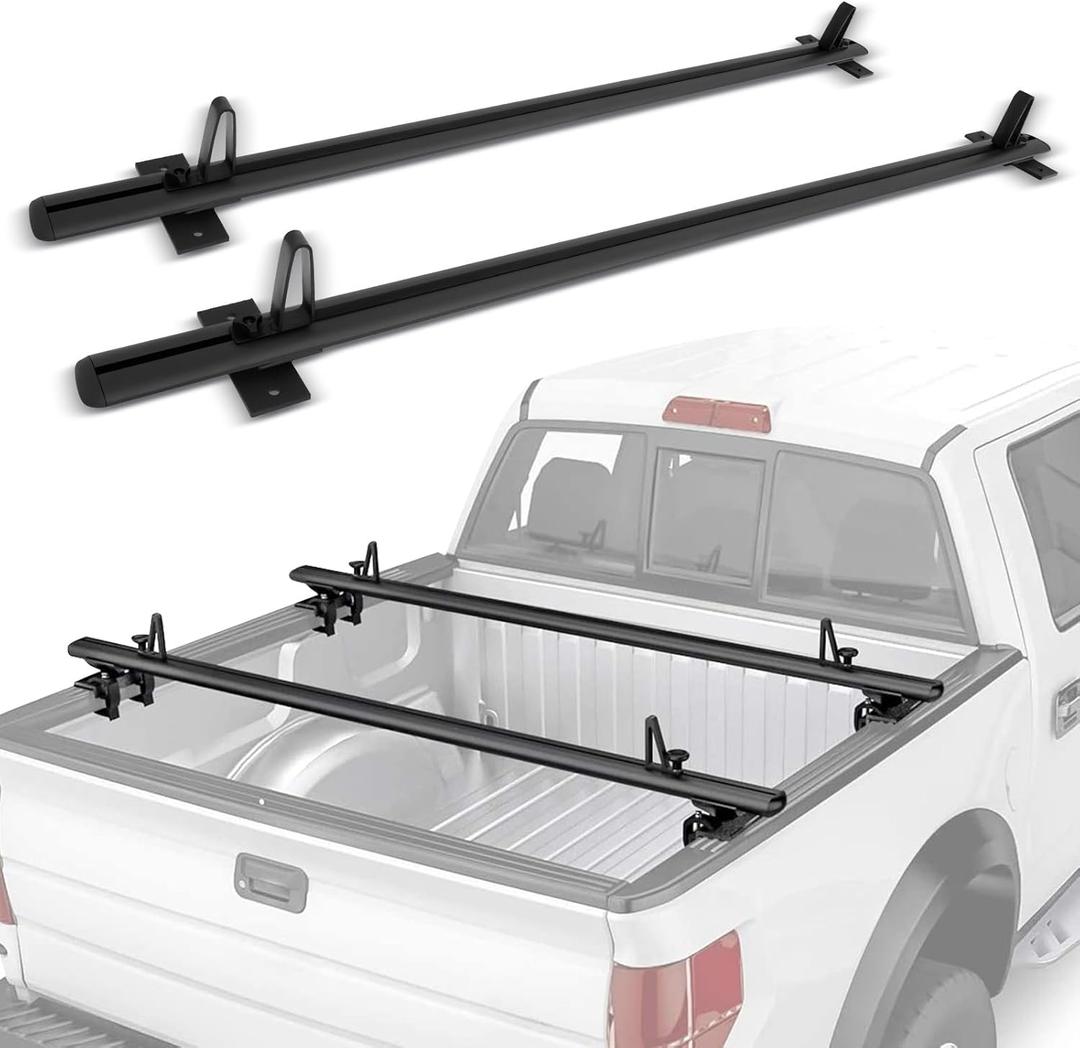 SCITOO Truck Bed Cargo Rack Truck Bed Extender Compatible for 79" Black Pickup Truck Cargo Carrier