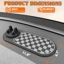 Multifunctional Car Anti-Slip Mat with 360 Rotating Phone Holder 3 in 1 Anti Slip Mat for Car, Dashboard Mat Anti Slip Pad for Car Dashboard Organizer for Sunglasses, Keys