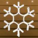 15" 360LED Snowflake Decoration LED Lights - Large Snowflake Decorations - Outdoor Lighted Snowflake (Cool White)