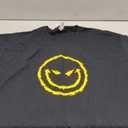 Evil Smile Face Graphic Novelty Sarcastic Funny T Shirt 3XL Black
