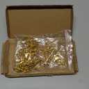50Pcs Premium Swivel Snap Hook Keychains with Key Rings, Metal Keychain Clip and Key Ring, 25Pcs Key Chain Hooks and 25Pcs Key Rings for Lanyard Crafts Jewelry Keychain Making Gold 32mm/1.25inches