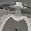 Baby Bath Seat for Babies 6 Months & Up Sitting Up with Temperature Alert+Soft Cushion+Suction Cup,Infant Bath Seat for Baby Bath Chair Toddler Bath seat for Bathtub Tub Shower Grey