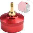 Fuel Gas Cap with Brass Hose for Honda EU2200i EU1000i EU2000i EU3000i, Extended Run Fuel Gas Cap Brass Hose, Gas Tank Cap Generator Parts (1Pc Red)