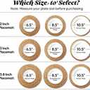 13.8" Round Woven Placemats, Plate Chargers for Dining Table, 13.8 Inch Set of 18