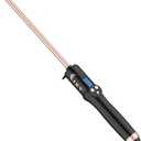 3/8 Inch Small Wand Curling Iron,Long Barrel Hair Curling Wand for Short&Long Hair, Ceramic Thin Curling Iron for Spiral Curls, Dual Voltage|Adjustable Temp