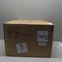 Nightstands/Beside Table Set of 2 with Charging Station, End Table with Diamond Handle and Rattan-Style Drawer, Rustic Brown