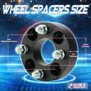 TadaMark 4x4 Wheel Spacers 1.5in Wheel Adapters Forged 4 Lug fit for Golf Cart EZ GO Club Car 62mm Bore with 1/2" x 20 Studs 4pcs