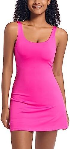 Tennis Dress for Women with Built-in Shorts & Pockets Athletic Golf Dress for Exercise Sports S