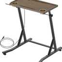 KingDolly Standing Desk for Walking Pad, Treadmill Desk with Power Socket