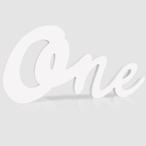 TONIFUL One Wooden Sign Cutout Letter for 1st Birthday Party Decorations Table Centerpieces for First Birthday White Letter Wooden Photo Booth Props Party Decorations Supplies