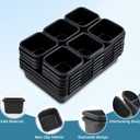 Kutesna 15 Piece Drawer Organizer Set, 3 Size Interlocking Plastic Storage Bins for Office Supplies, Jewelry Makeup Vanity, Bathroom Kitchen, Home Organization Closet, Gadgets Small Items, Black