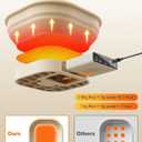 Heating Banneton Bread Proofing Basket, SMOOTHARMOR Electric Silicone Sourdough Starter Kit, 2L Foldable Thermostatic Sourdough Bread Baking Supplies, Timer & 6 Temp Settings, Dishwasher Safe, 7 Tools