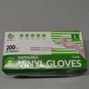 SWIFTLITE Disposable Vinyl Gloves, Food Safe, Latex-Free Powder-Free Clear Plastic Gloves for Cooking, House Clean, Food Prep