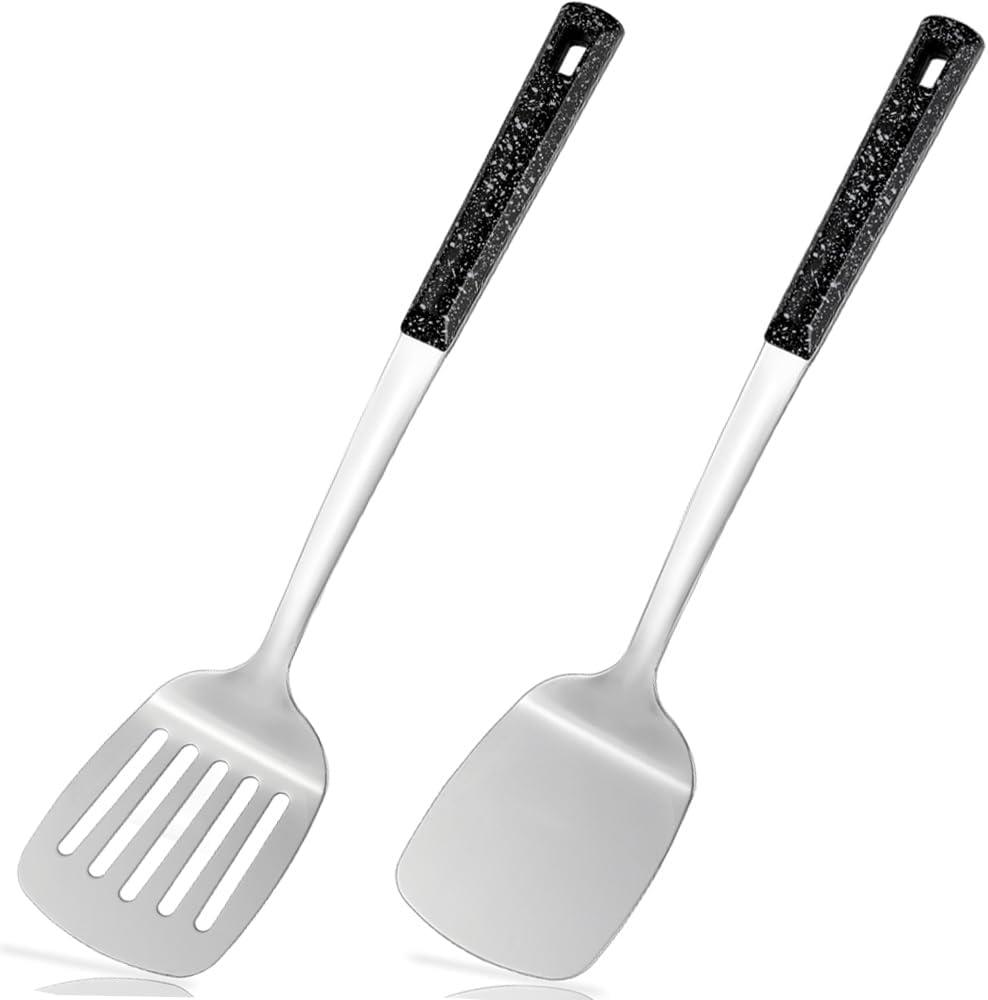 Stainless Steel Spatula with Heat Resistant Handle, 14.3in