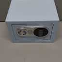 Goldenkey Small Kids Safe for Money, Digital Mini Safes with Keys&Code for Cash, Safe Box for Personal Items for Home, 6.69"D x 9.05"W x 6.69"H, Blue