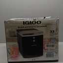 Igloo Electric Countertop Ice Maker Machine - Automatic and Portable - 33 Pounds in 24 Hours - Ice Cube Maker - Ice Scoop and Basket - Ideal for Iced Coffee and Cocktails - Black