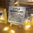 Inspirational Motivational Gifts for Women Men, Encouragement Gifts, Inspirational Desk Decor Sign for Office Home Room, Positive Affirmations Office Desk Decor, Little Reminders