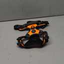 PHOEPET Reflective Dog Harness Large Breed Adjustable No Pull Vest with with Handle 2 Metal Rings 3 Buckles [Easy to Put on & Take Off](L, Orange)