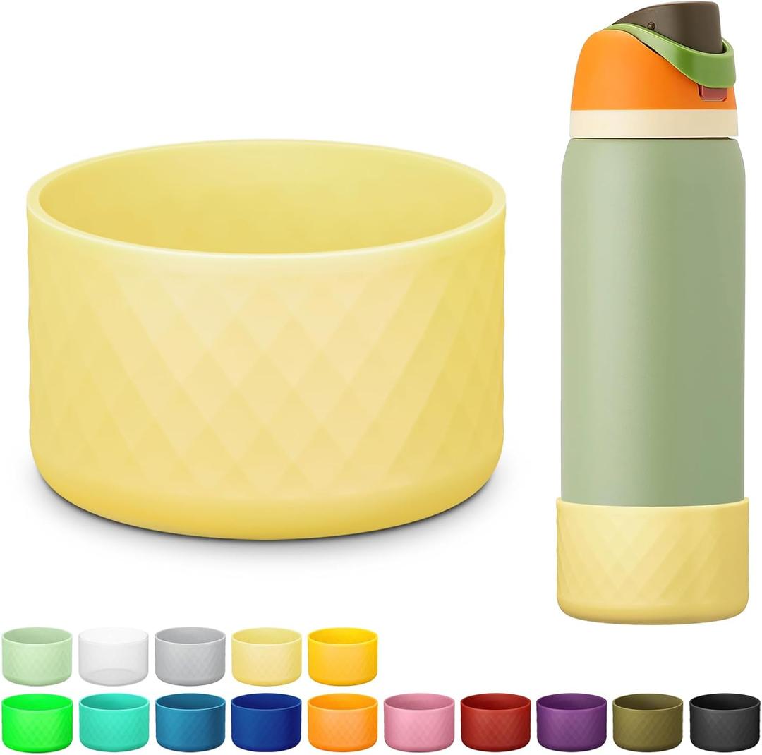 Silicone Boot for Owala Water Bottle 40 oz, Anti-Slip Protective Sleeve for FreeSip/Twist/Flip Stainless Steel Water Bottles Accessories