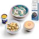 Stasher Premium Reusable Silicone Stretch Lids, Clear, 4pk of 9, 6.5, 4.5, and 2.5 Lids, Airtight Seal, Food Container Covers, BPA Free, Leak-Free, Dishwasher Safe, Microwave Safe, Eco-Friendly