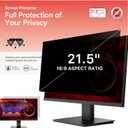 BERSEM 21.5 Inch Monitor Computer Privacy Screen Filter for 16:9 Ratio,Removable Monitor Anti-Glare & Privacy Filters for 21.5 Inch, Anti Blue Light, Anti-Spy, Anti-Scratch, UV-Blocking