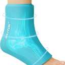 Reusable Foot Ankle Ice Pack Wrap for Injuries, Cold Compression Therapy for Achilles Tendonitis, Plantar Fasciitis, Swelling, Sprained, Pain Relief (Blue)