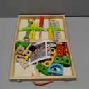 KIDWILL Tool Kit for Kids, 36-Piece Wooden Toddler Tools Set Includes Tool Box, Montessori Educational Stem Construction Toys for 2 3 4 5 6 Year Old Boys Girls, Best Birthday Gift for Kids