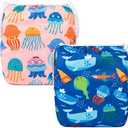 ALVABABY Swim Diapers Baby & Toddler Snap Large Size Reusable Adjustable Baby Boy ZDYK116-117