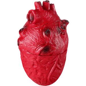 BESTOYARD Halloween Bloody Simulation Heart Prop - Realistic Life-Size Latex Organ for Haunted House Decorations and Zombie Party Supplies