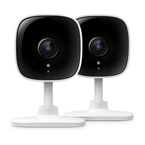 Tapo 2K Indoor Wired Security Camera - Works as a Baby Monitor & Pet Camera, Person/Motion/Baby Cry Detection, 2-Way Audio, Siren, Subscription-Free Local Storage or Optional Cloud, C110P2 (2-Pack)
