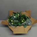 CQURE 4Pcs Eucalyptus Garland,Artificial Eucalyptus Leaves Table Greenery Garland Wreath Vines for Wedding Party Table Fireplace Bedroom Wall Room Decor (23.6 Ft with Flowers)