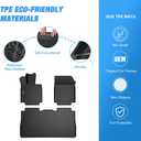 Nilight Floor Mats for Tesla Cybertruck Cyber Truck 2023 2024 2025 2026 All Weather Custom Fit Heavy Duty Floor Liners