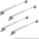 4 Pack 100N/22Lb Gas Struts - Gas Springs for Lift Support,Lift top Hinges lid Support Hinge， Toy Box lids, and Safety Lift Shocks for Toy Box, RV Cabinets, and More