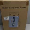 Towel Warmer, 35L Folding Hot Towel Warmer for Bathroom, Heating & Drying Modes, Timer Function, LED Display, Built-in Hooks, Fits Up to Two 70"X80" Oversized Towels, Large Blankets, Bathrobes (Light Grey)