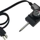 Adjustable Thermostat Probe Cord, 15A/125V Universal Power Cord with Temperature Control for Electric Smokers, Griddles & Fryers