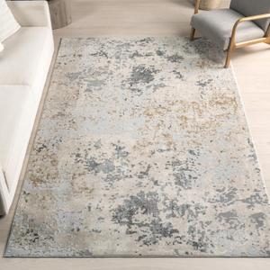 nuLOOM Chastin Modern Abstract Area Rug - 9x12 Area Rug Modern/Contemporary Beige/Grey Rugs for Living Room Bedroom Dining Room Kitchen