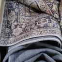 Loloi Layla Collection LAY-03 Olive/Charcoal 2'-6" x 7'-6" .13" Thick Runner Rug, Soft, Durable, Vintage Inspired, Distressed, Low Pile, Non-Shedding, Easy Clean, Printed, Living Room Rug