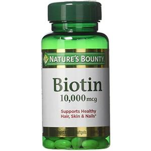Nature's Bounty Biotin 10,000 mcg, Rapid Release Softgels 120 Each